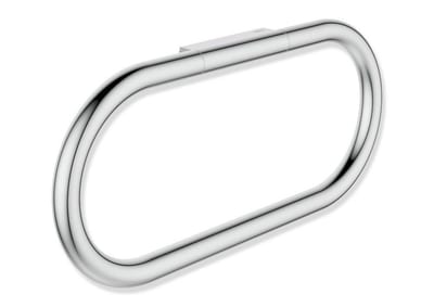 HEWI Serie 480 Towel ring - Single, 270mm, 125mm, 21mm, Chrome-plated, Stainless steel