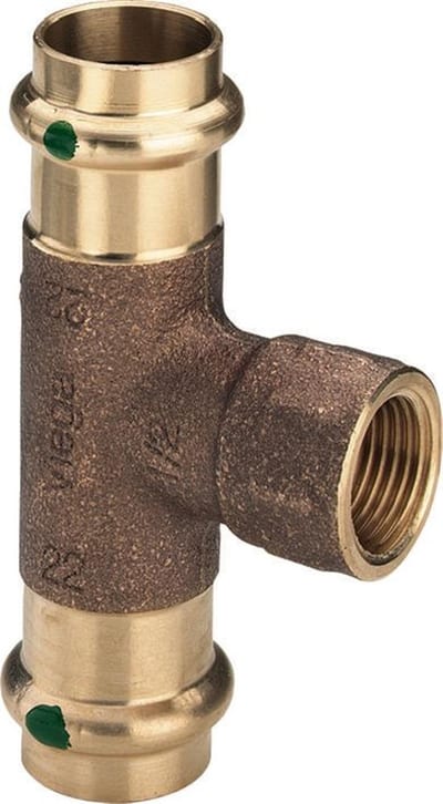 Viega Sanpress T-Piece - 42mm, 42mm, 1"