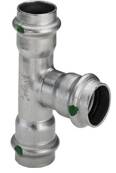 Viega Sanpress Inox T-Piece - 22mm, 22mm, 15mm, 3PCS