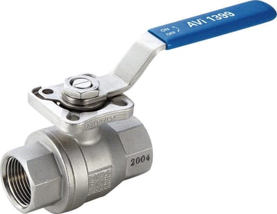 a-collection AVI 1399 Ball Valve 2-Piece coupling/coupling 1.4408/CF8M/316L/PTFE - 3/4", 63bar