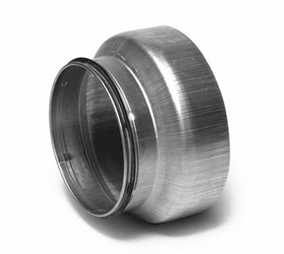 Air Connection Reduction short socket/nipple - Concentric, 160mm, 100mm