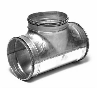 Air Connection T-Piece nipple - 160mm, 100mm