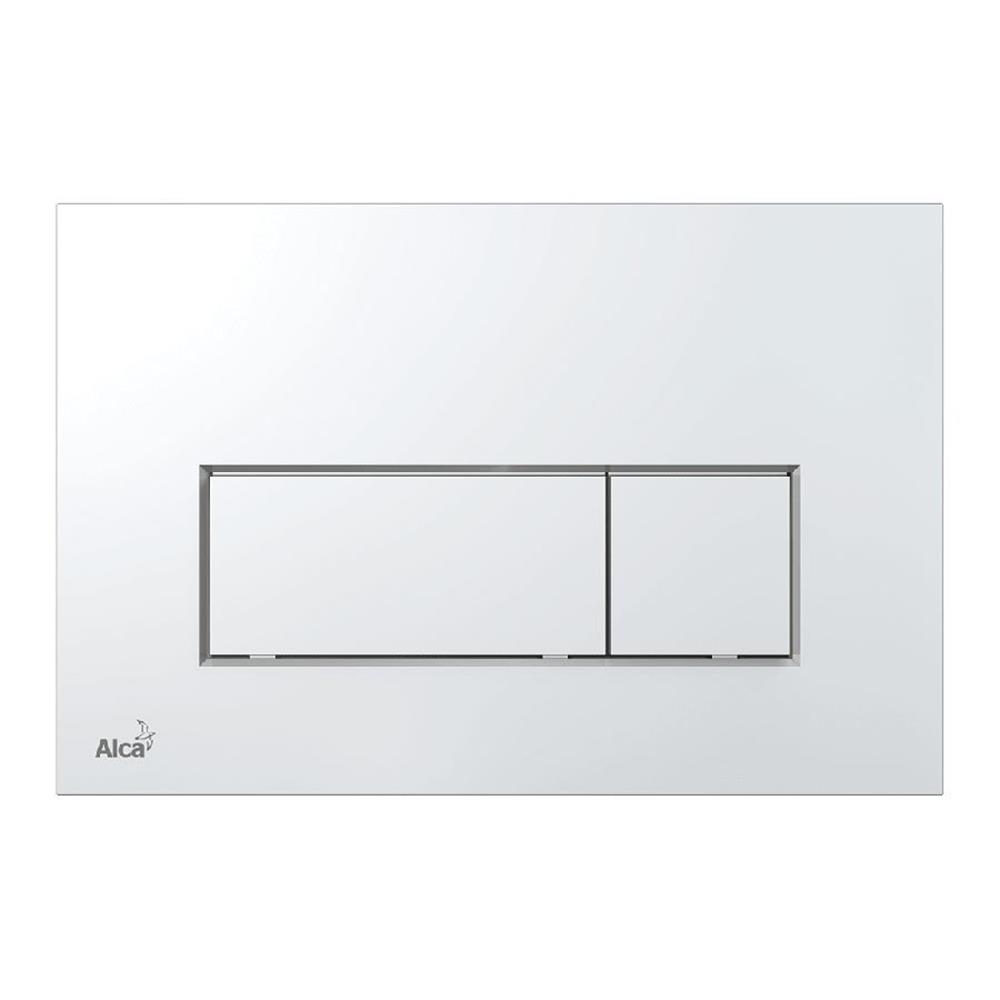 ALCAPLAST M571 Dual-Flush Operating Plate - Front, Chrome, Mechanical