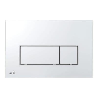 ALCAPLAST M571 Dual-Flush Operating Plate - Front, Chrome, Mechanical