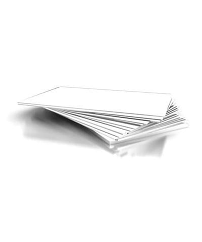Alcoa aluminium plate EN AW-3003 lacquered RAL9010 — 2000×1000×1 mm, 5.4 kg