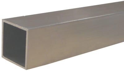 Aluminum Tube aluminium square EN AW-6060 T6 - 45mm, 45mm, 2mm, 6M, 0.93KG/m