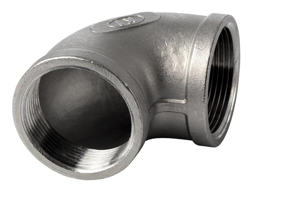 Angle acid-resistant coupling/coupling - 1", 1", 90°