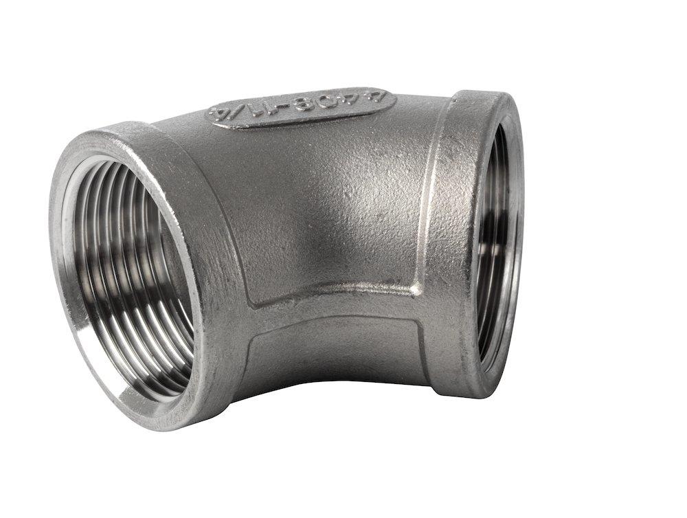 Angle acid-resistant coupling/coupling - 3", 3", 45°