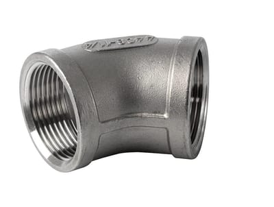 Angle acid-resistant coupling/coupling - 3", 3", 45°