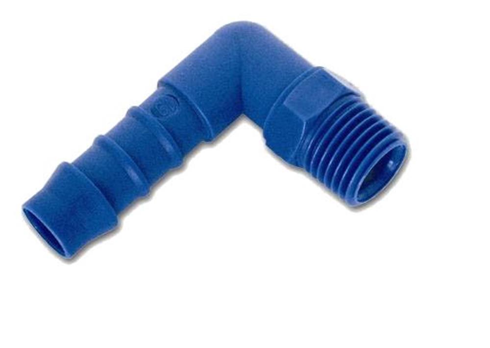 Angle Hose Connector PA66 nipple BSPT - 6mm, 1/2"