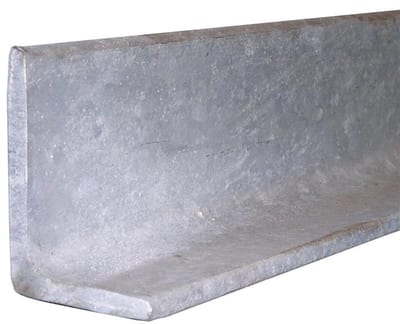 Angle steel galvanized S235JR +AR unequal-leg - 50mm, 30mm, 5mm, 6.1M, 3.168KG/m