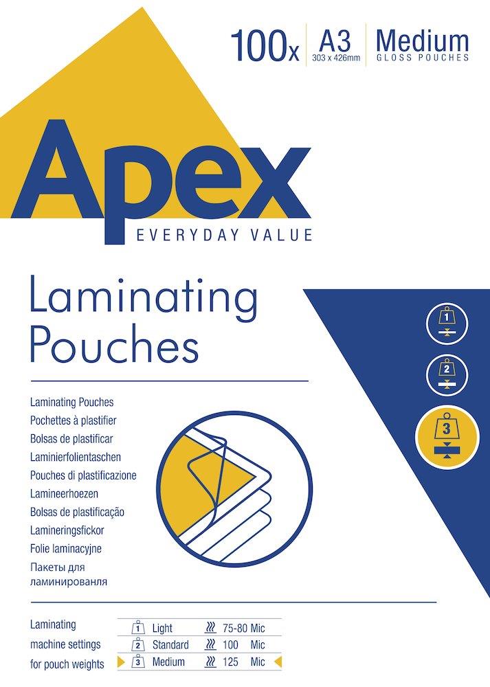 Apex Laminating Pouch A3 - 100PCS 10057565