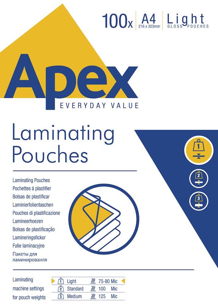 Apex Laminating Pouch A4 - 100PCS 10062995