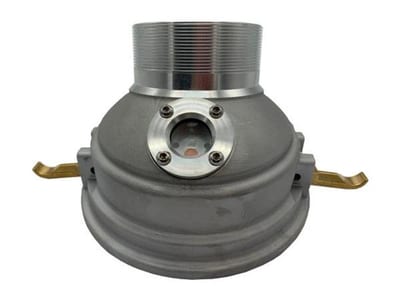 API Coupling with sight glass aluminium - 100