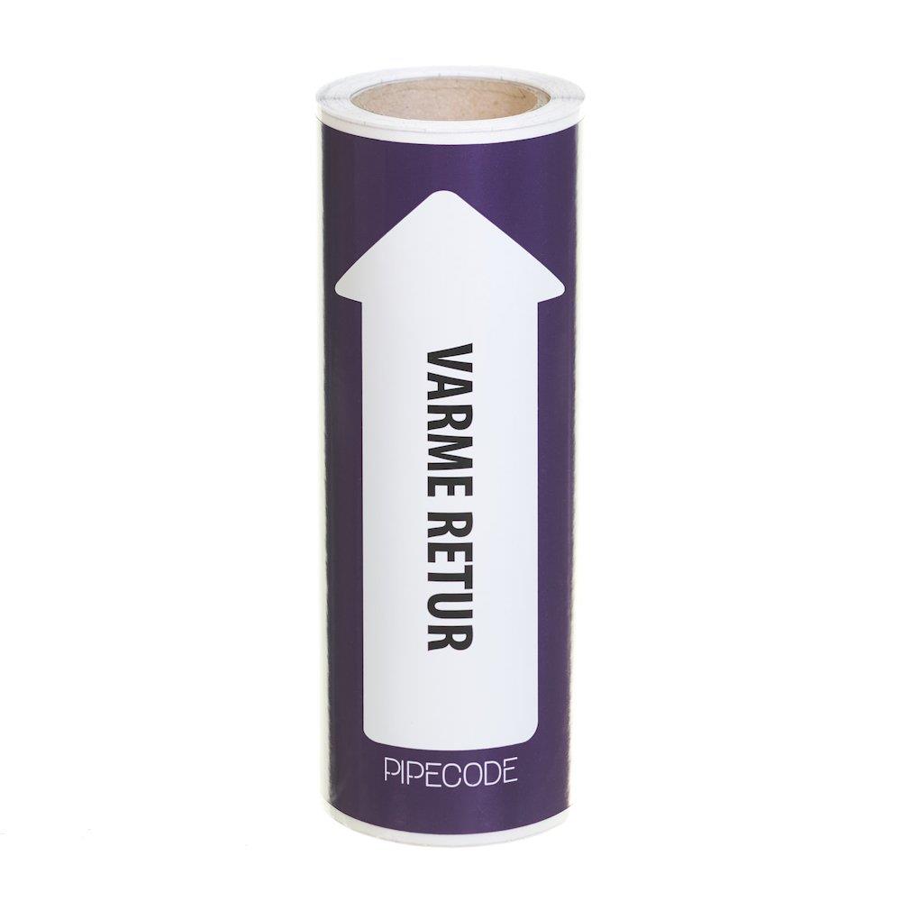 Armadan Pipecode Pipe Marking Heat return purple - 10M