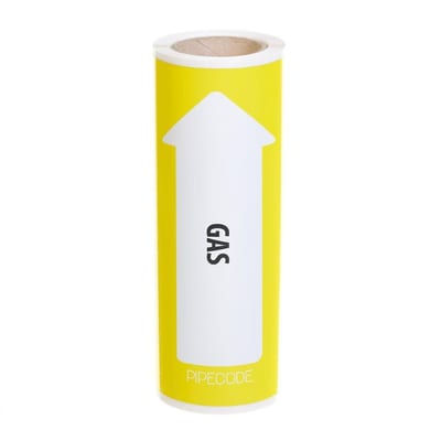 Armadan Pipecode Pipe Marking yellow gas - 10M