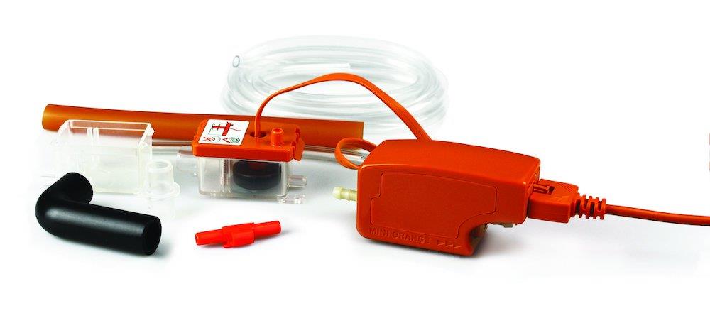 Aspen Mini Orange Condensate Pump with channel - 12L/h, 10M, 6mm, Mini Orange FP2212