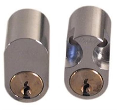ASSA ABLOY Rokoko Double Cylinder Bright nickel-plated brass Oval 502 - 5PCS