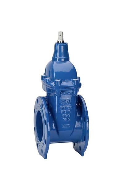AVK Flange Gate Valve with three sealing zones and spindle transition - 125