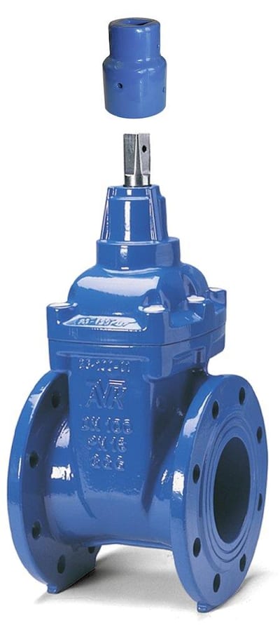 AVK Flange Gate Valve with three sealing zones and spindle transition - 350