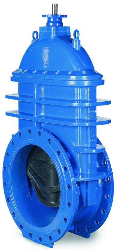 AVK Flange Gate Valve with three sealing zones and stem adapter - 600