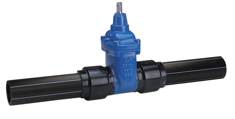 AVK Gate Valve with standard PE pipe and spindle transition - 200, 225mm
