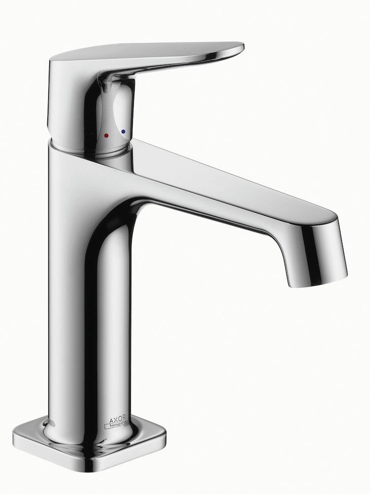 AXOR Citterio M Washbasin faucet 100 - 1 handles, 128mm, Chrome-plated, Polished, Medium, without pop-up waste, Yes