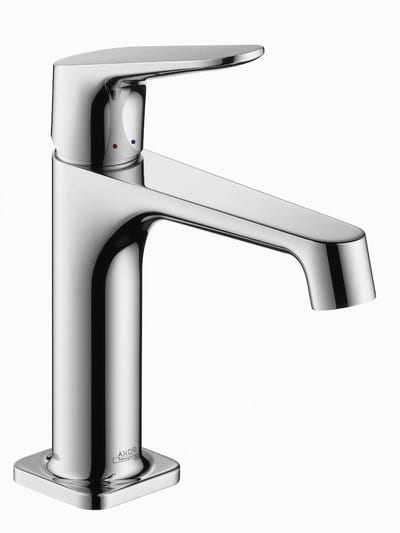 AXOR Citterio M Washbasin faucet 100 - 1 handles, 128mm, Chrome-plated, Polished, Medium, without pop-up waste, Yes