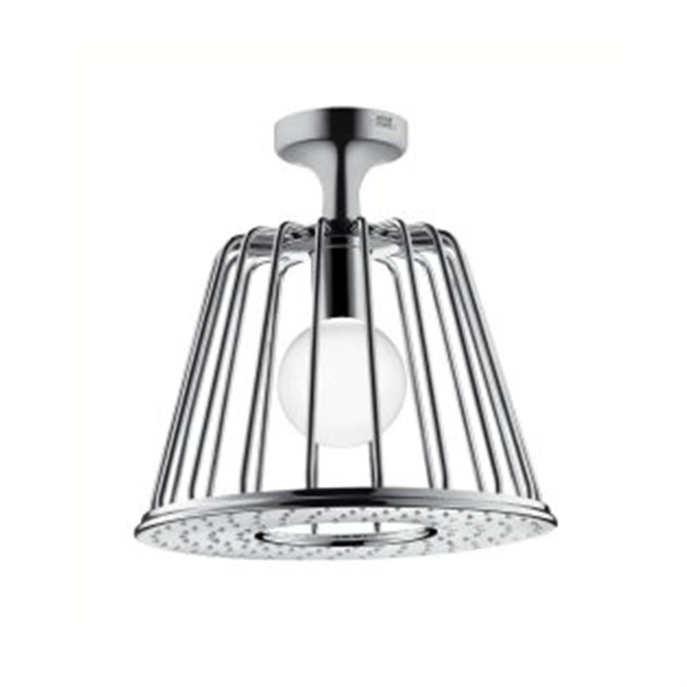 AXOR Nendo Overhead shower with ceiling connection and light - 275mm, Chrome-plated