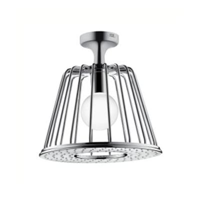 AXOR Nendo Overhead shower with ceiling connection and light - 275mm, Chrome-plated