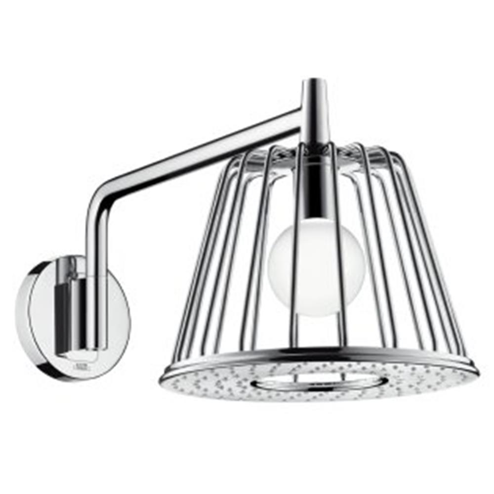 AXOR Nendo Overhead shower with shower bend and light - 275mm, Chrome-plated