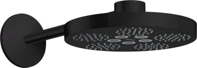 AXOR One Overhead Shower with Shower Arm, Matte Black, 280 mm