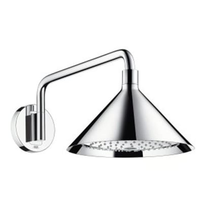 AXOR Showers Overhead shower with shower bow - 279mm, Chrome-plated
