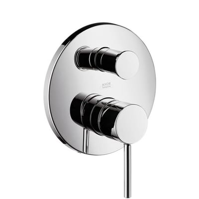 AXOR Starck Bath and shower faucet - 2 handles, Chrome-plated, No