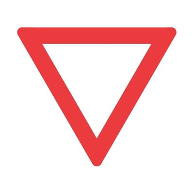B11 Yield Sign Unconditional Give Way B11 - 70cm, 70cm