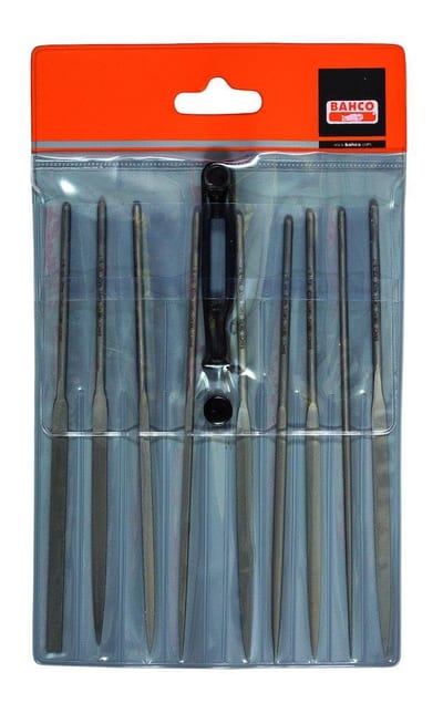 Bahco 471-16-1 Needle File Set H1 - 160mm, 9PCS