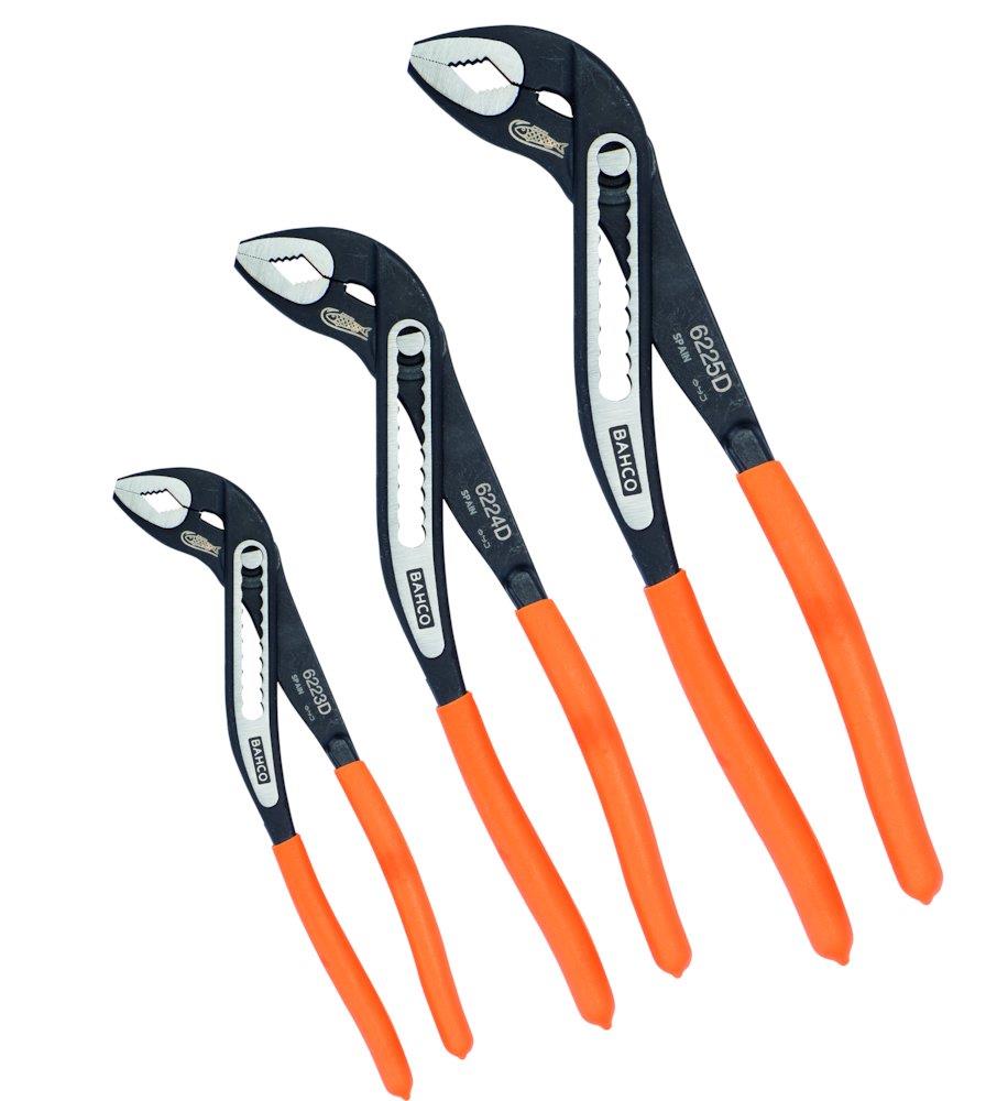 Bahco 622-3 Water pump pliers set 200, 250, 300mm - 3PCS