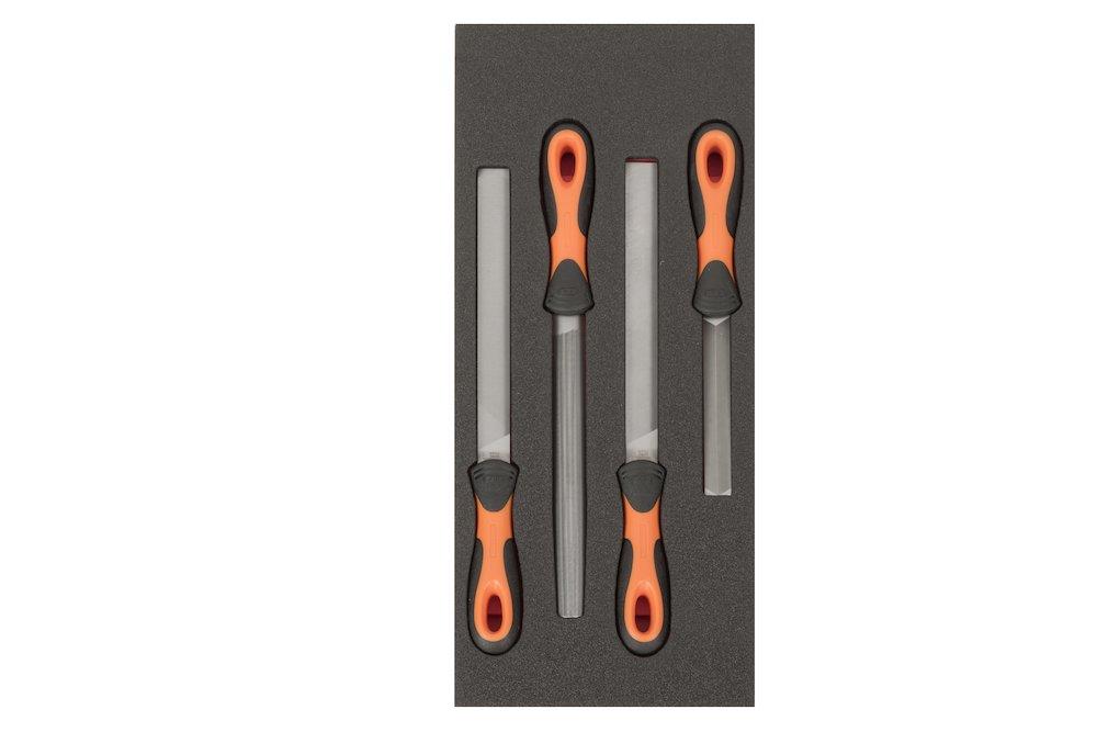 Bahco Fit&Go Tool Assortment file - 4PCS, 181mm, 445mm, 1/3 drawer