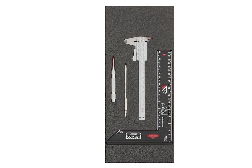 Bahco Fit&Go Tool Assortment measuring tools - 4PCS, 181mm, 445mm, 1/3 drawer