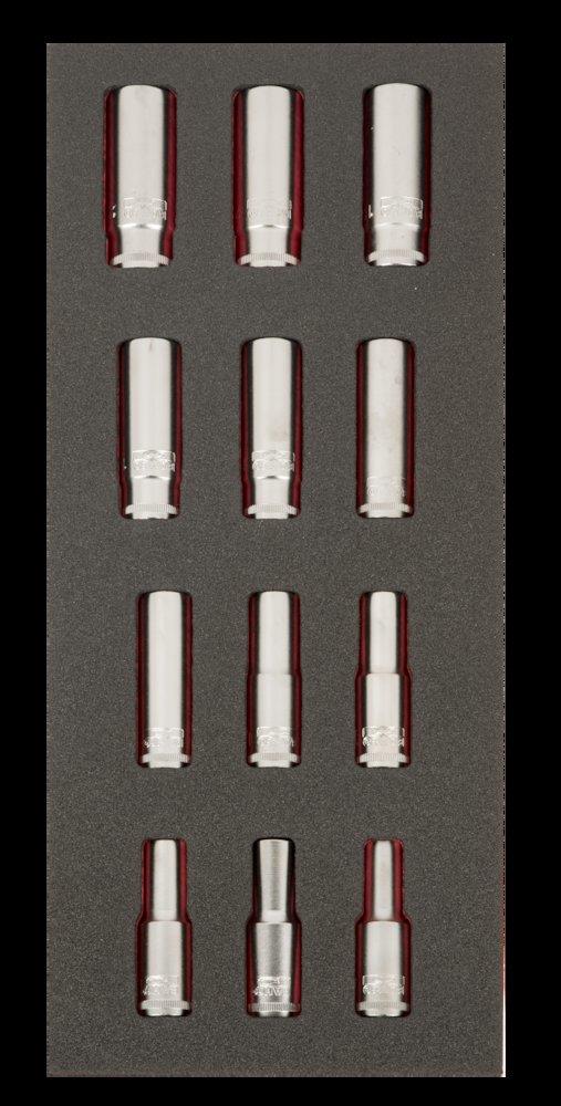 Bahco Fit&Go Tool Assortment sockets 1/2" - 12PCS, 181mm, 445mm, 1/3 drawer