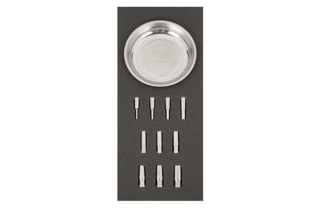 Bahco Fit&Go Tool Assortment sockets 1/4" + bowl - 11PCS, 181mm, 445mm, 1/3 drawer