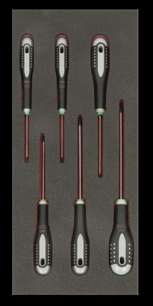 Bahco Fit&Go Tool Assortment Torx screwdrivers - 6PCS, 181mm, 445mm, 1/3 drawer