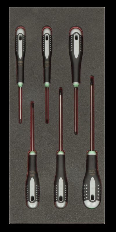 Bahco Fit&Go Tool Assortment Torx screwdrivers - 6PCS, 181mm, 445mm, 1/3 drawer