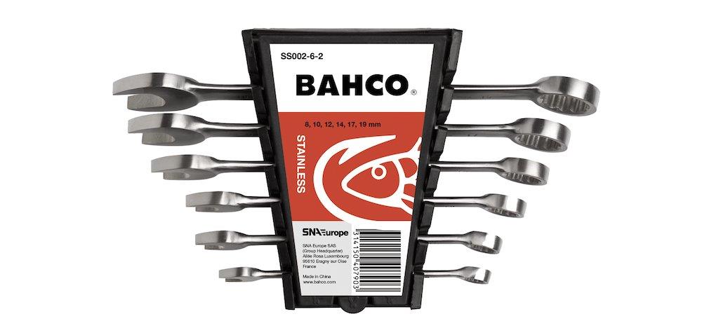 Bahco SS002-6 Combination Wrench Set stainless - 8-19 mm, 6PCS