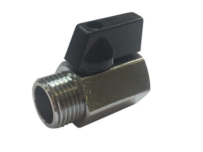 Ball Valve socket/nipple - brass, Straight, 1/2", 1/2"