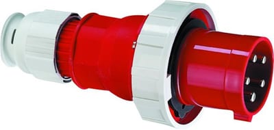 Bals CEE Plug - 5P, 63A, 380V, H6, red