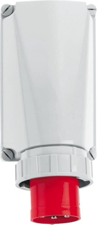 Bals CEE Wall Inlet - 5P, 125A, 380V, H6, red