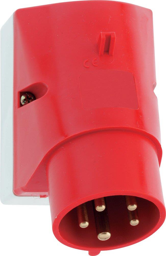 Bals CEE Wall Inlet - 5P, 16A, 380V, H6, red