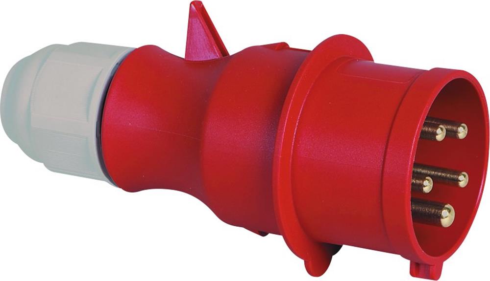 Bals Multi-Grip CEE Plug - 5P, 32A, 380V, H6, red