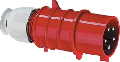Bals Multi-Grip CEE Plug - 7P, 32A, 380V, H6, red
